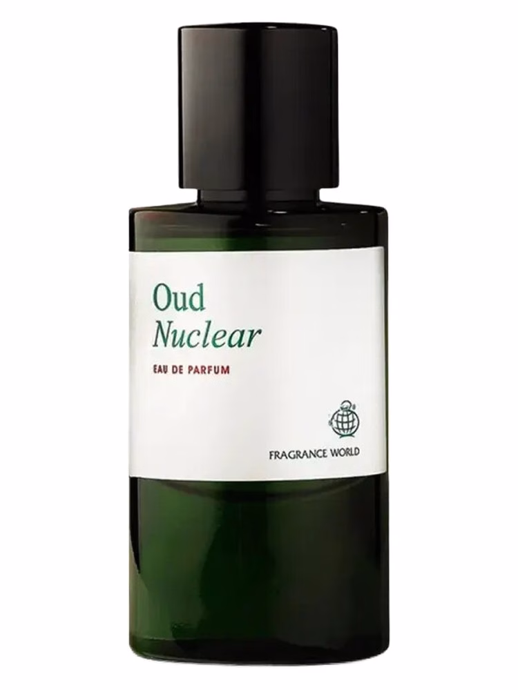 Oud Nuclear by Fragrance World unisex eau de parfum 60ml green bottle with decorative box